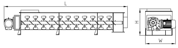 DJH雙軸連續(xù)式混合機(圖3) DJH雙軸連續(xù)式混合機(圖3)